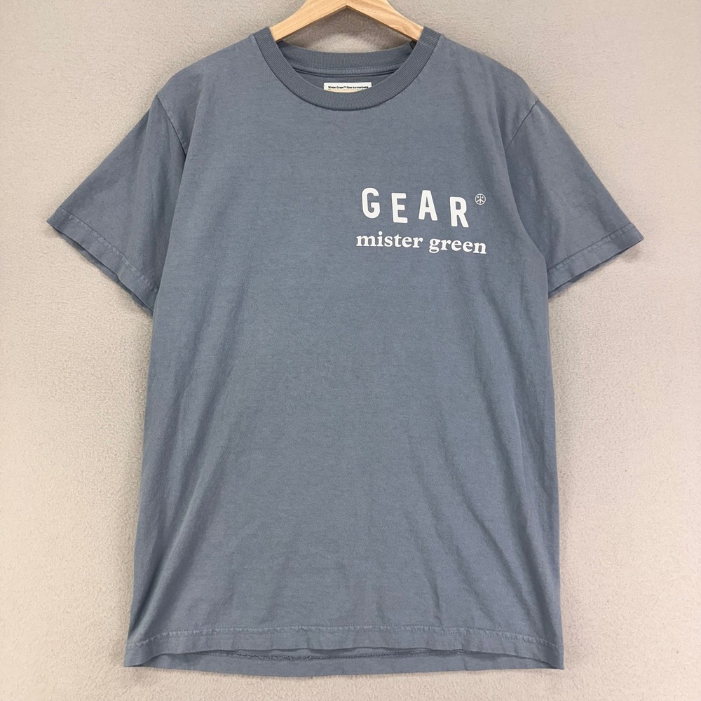 GEAR Mister Green Life Store Mens Small Blue CRIMPS Lifestyle Tee Outdoor Nature